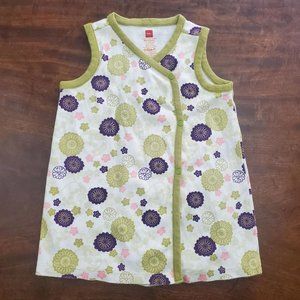 Tea Collection Toddler Girl's Sleeveless Snap Front Tunic Wrap Dress 18-24M EUC